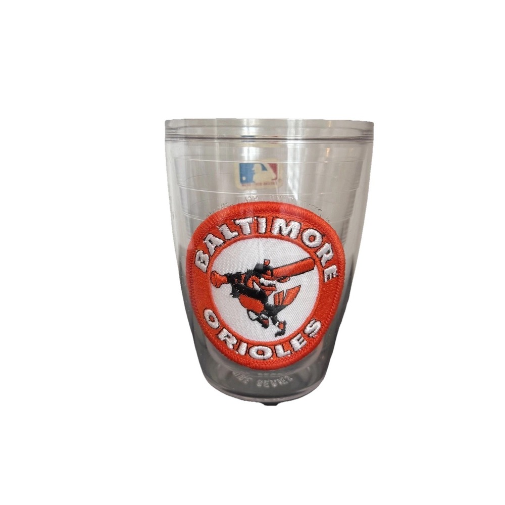 Tervis Baltimore Orioles Tumbler Unisex 12oz Clear Excellent MLB Patch Insulated